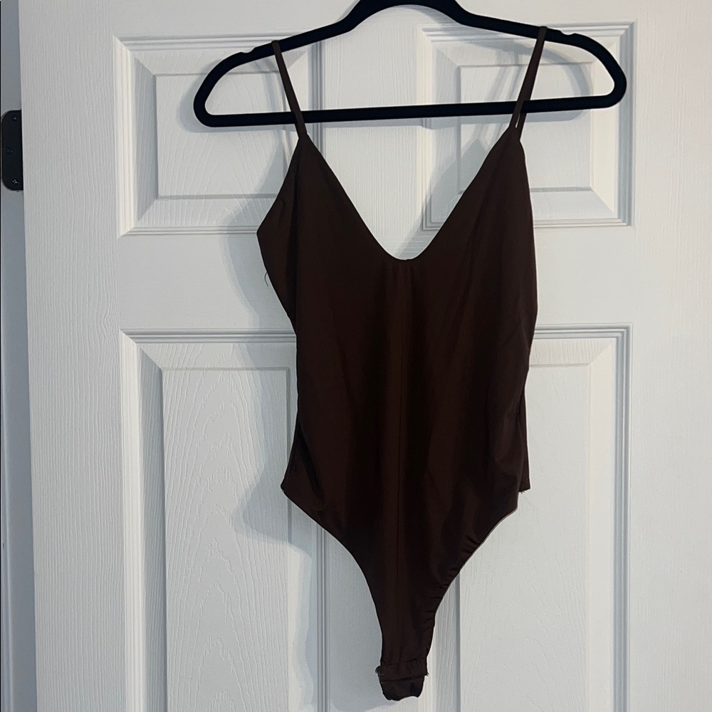 White Fox Boutique Brown bodysuit